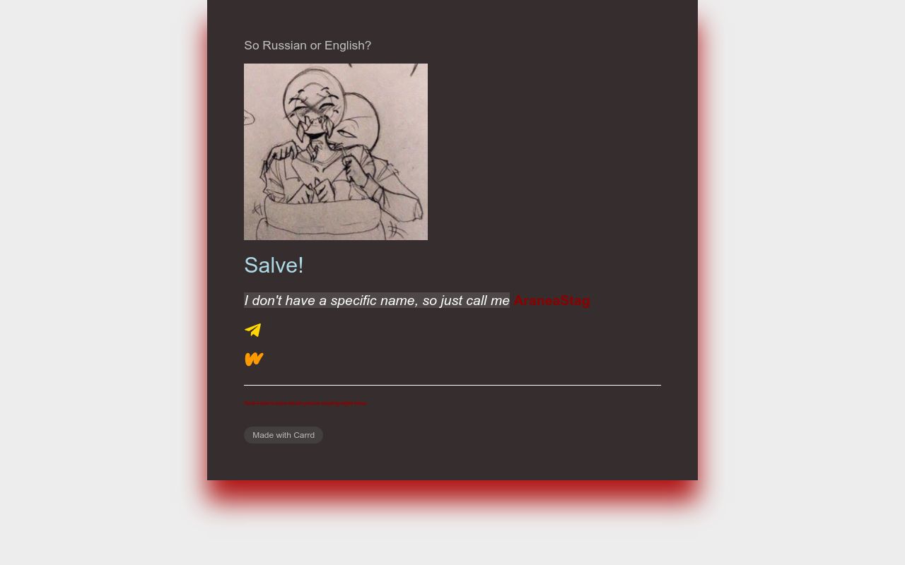 Carrd profile picture for @bratwurst